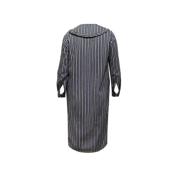 Ganni Navy striped dress